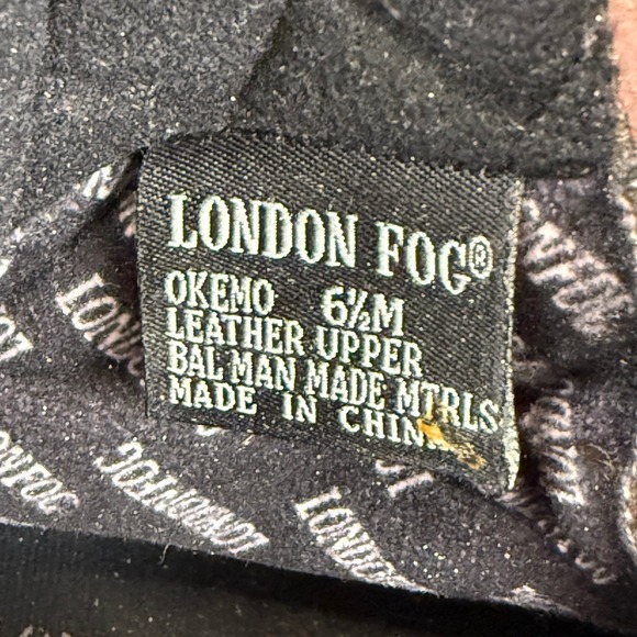 London Fog Okemo Brown Suede Leather Zip Up Block Heel Ankle Boots - Picture 5 of 5